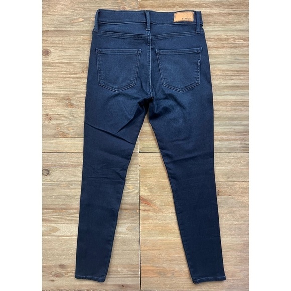 Express Mid Rise Side Stripe Jean Leggings - Picture 6 of 10